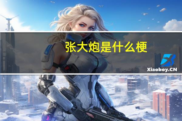 张大炮是什么梗