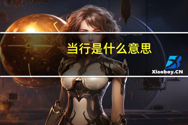 当行是什么意思