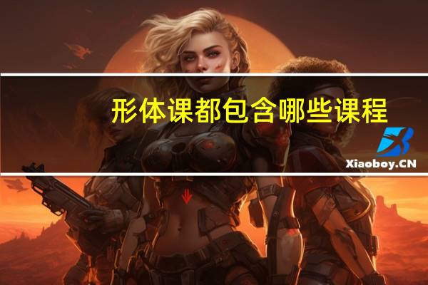 形体课都包含哪些课程
