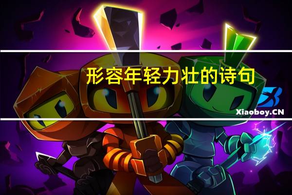 形容年轻力壮的诗句