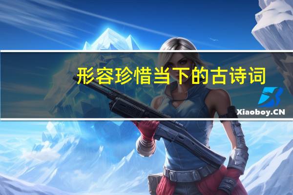 形容珍惜当下的古诗词