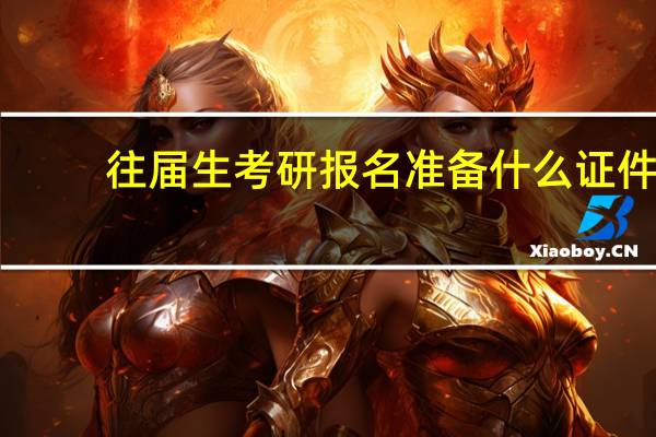 往届生考研报名准备什么证件