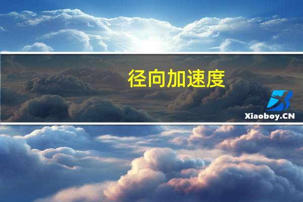 径向加速度