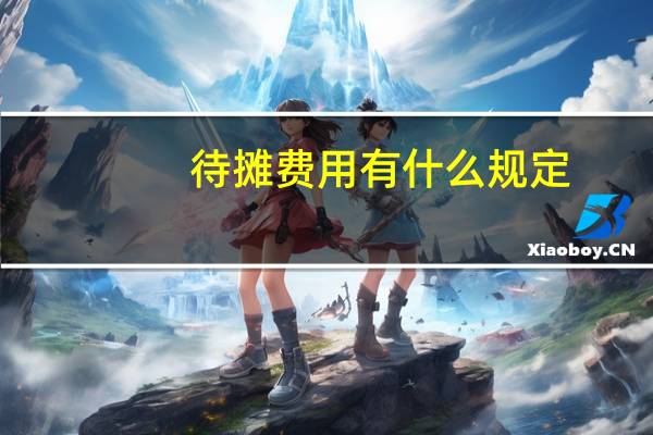 待摊费用有什么规定