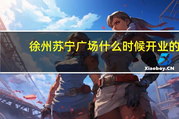 徐州苏宁广场什么时候开业的