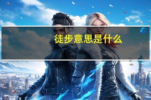 徒步意思是什么