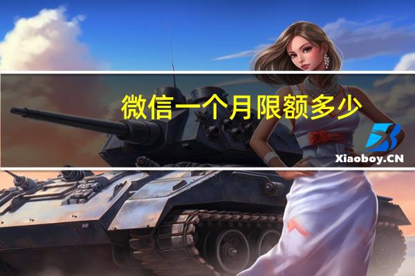 微信一个月限额多少