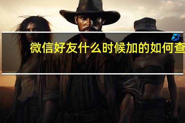 微信好友什么时候加的如何查