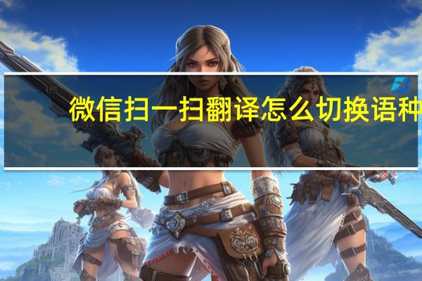 微信扫一扫翻译怎么切换语种