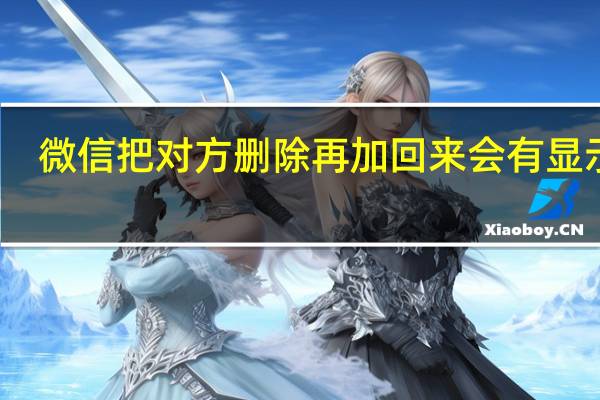 微信把对方删除再加回来会有显示吗