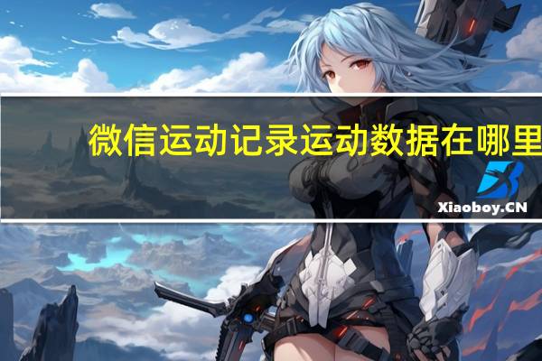 微信运动记录运动数据在哪里