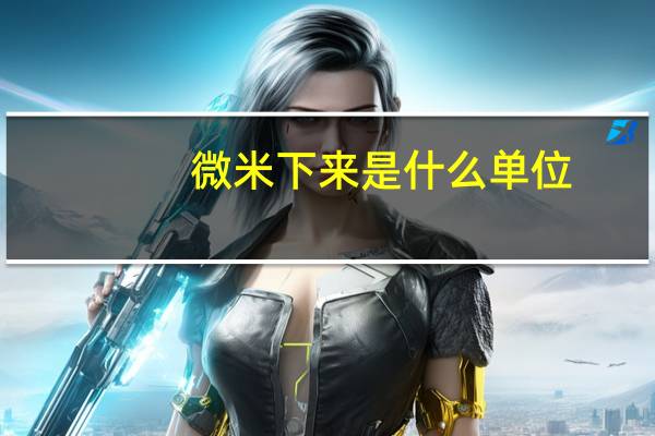 微米下来是什么单位
