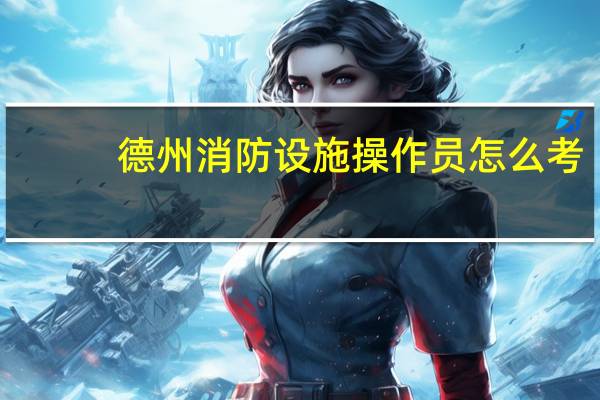 德州消防设施操作员怎么考
