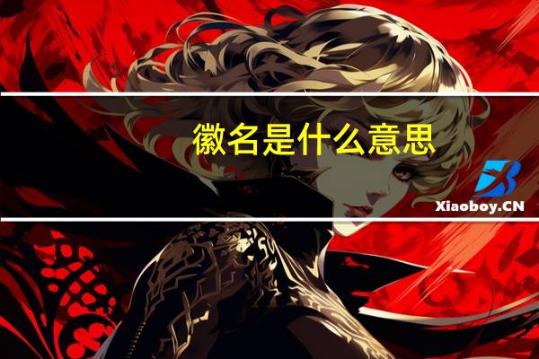 徽名是什么意思