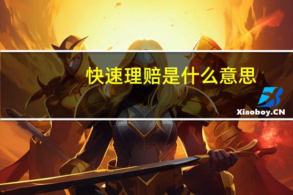 快速理赔是什么意思