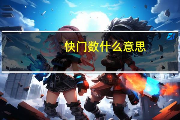 快门数什么意思