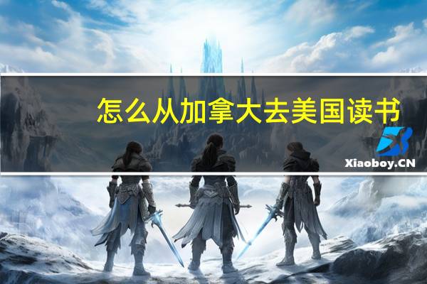怎么从加拿大去美国读书