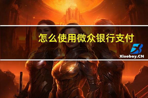 怎么使用微众银行支付