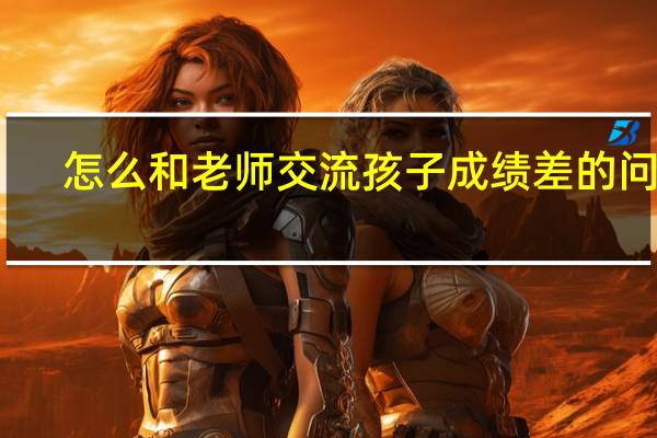 怎么和老师交流孩子成绩差的问题