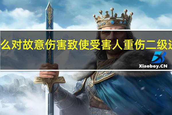 怎么对故意伤害致使受害人重伤二级进行处罚