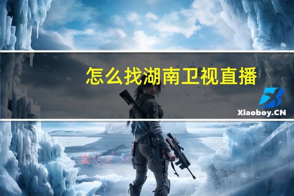 怎么找湖南卫视直播