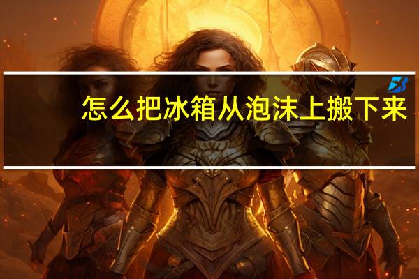 怎么把冰箱从泡沫上搬下来
