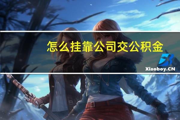 怎么挂靠公司交公积金