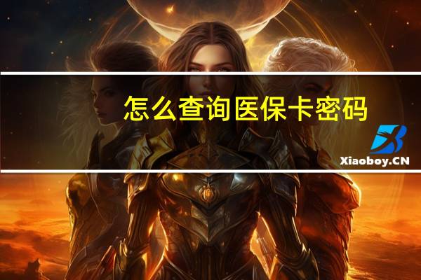 怎么查询医保卡密码