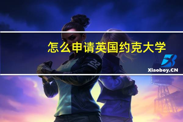 怎么申请英国约克大学