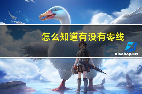 怎么知道有没有零线