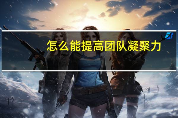 怎么能提高团队凝聚力
