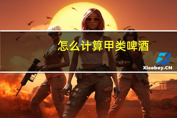 怎么计算甲类啤酒