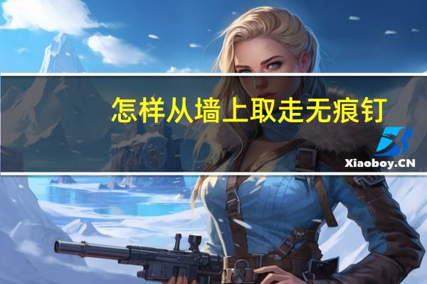 怎样从墙上取走无痕钉