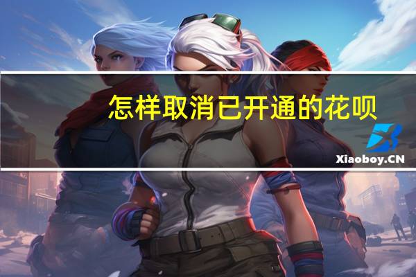 怎样取消已开通的花呗
