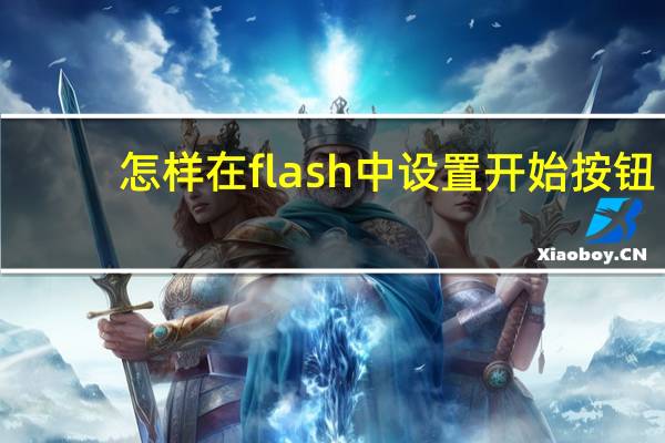 怎样在flash中设置开始按钮