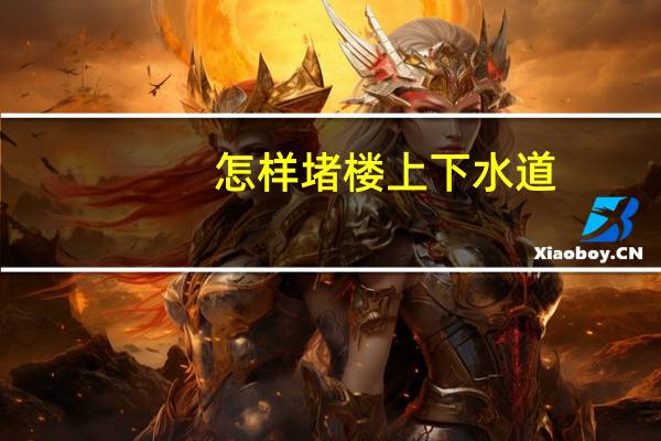 怎样堵楼上下水道