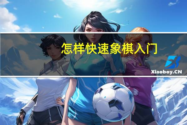 怎样快速象棋入门