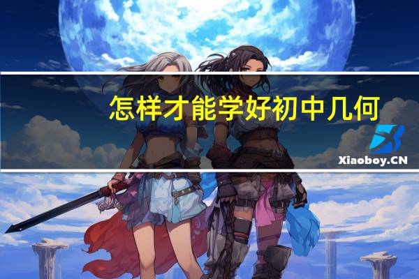 怎样才能学好初中几何