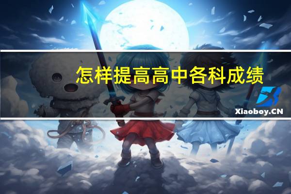 怎样提高高中各科成绩