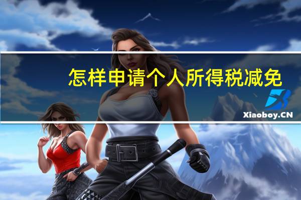 怎样申请个人所得税减免