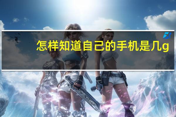 怎样知道自己的手机是几g