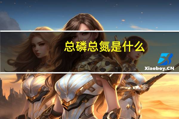 总磷总氮是什么