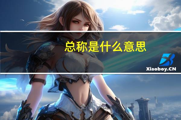 总称是什么意思
