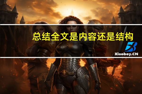 总结全文是内容还是结构