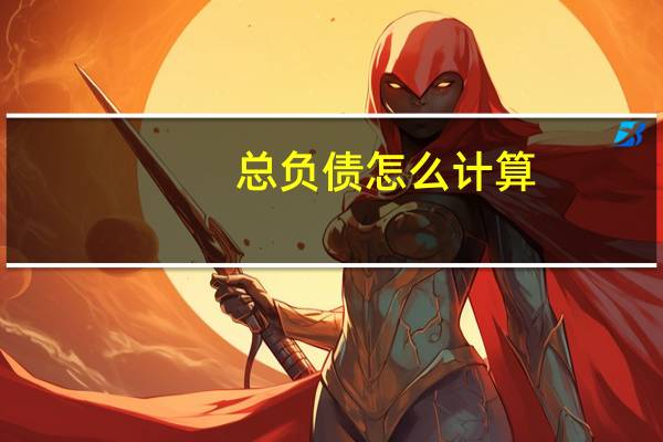 总负债怎么计算