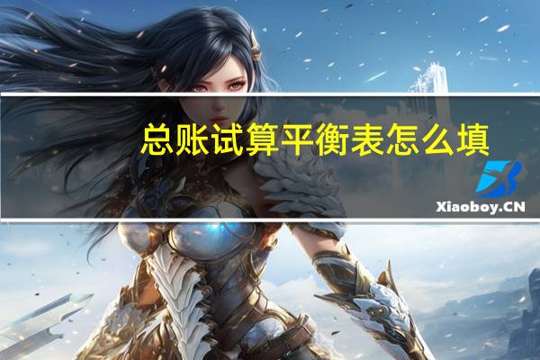 总账试算平衡表怎么填