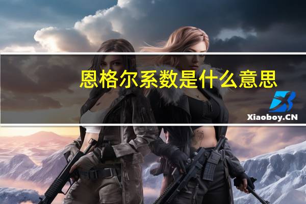 恩格尔系数是什么意思