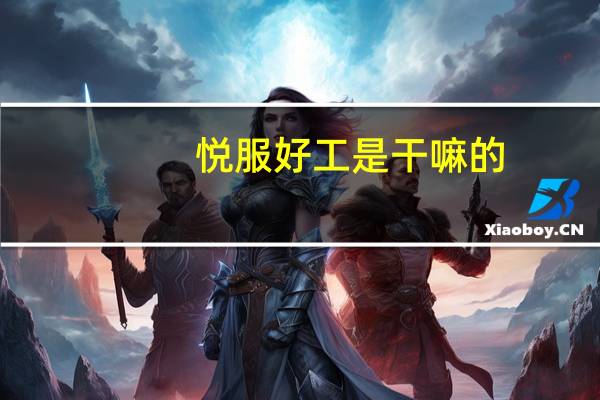 悦服好工是干嘛的
