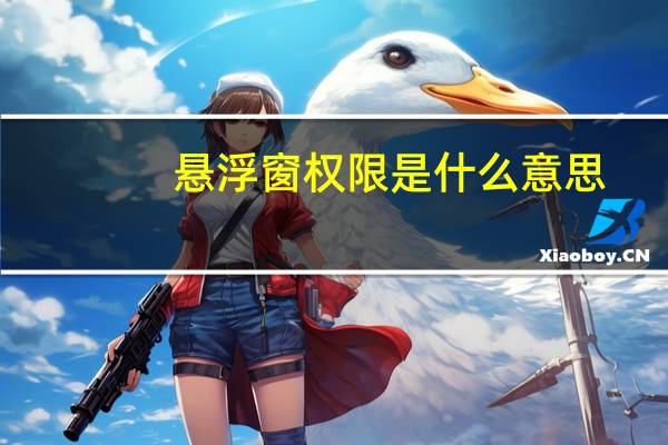 悬浮窗权限是什么意思