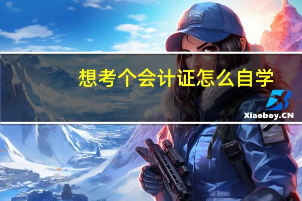 想考个会计证怎么自学